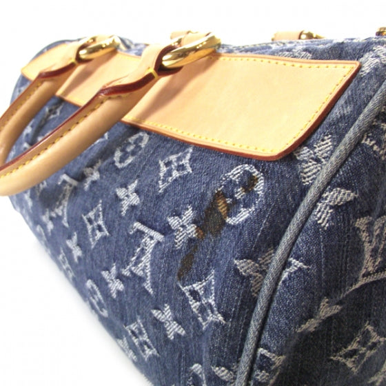 Monogram Denim Neo Speedy Blue