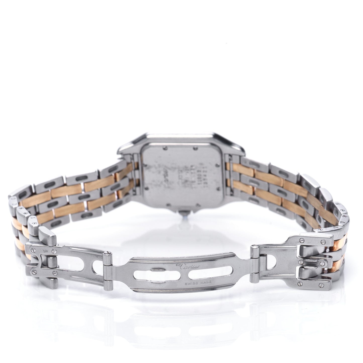 Stainless Steel 18K Yellow Gold 27mm Panthere Quartz Watch
