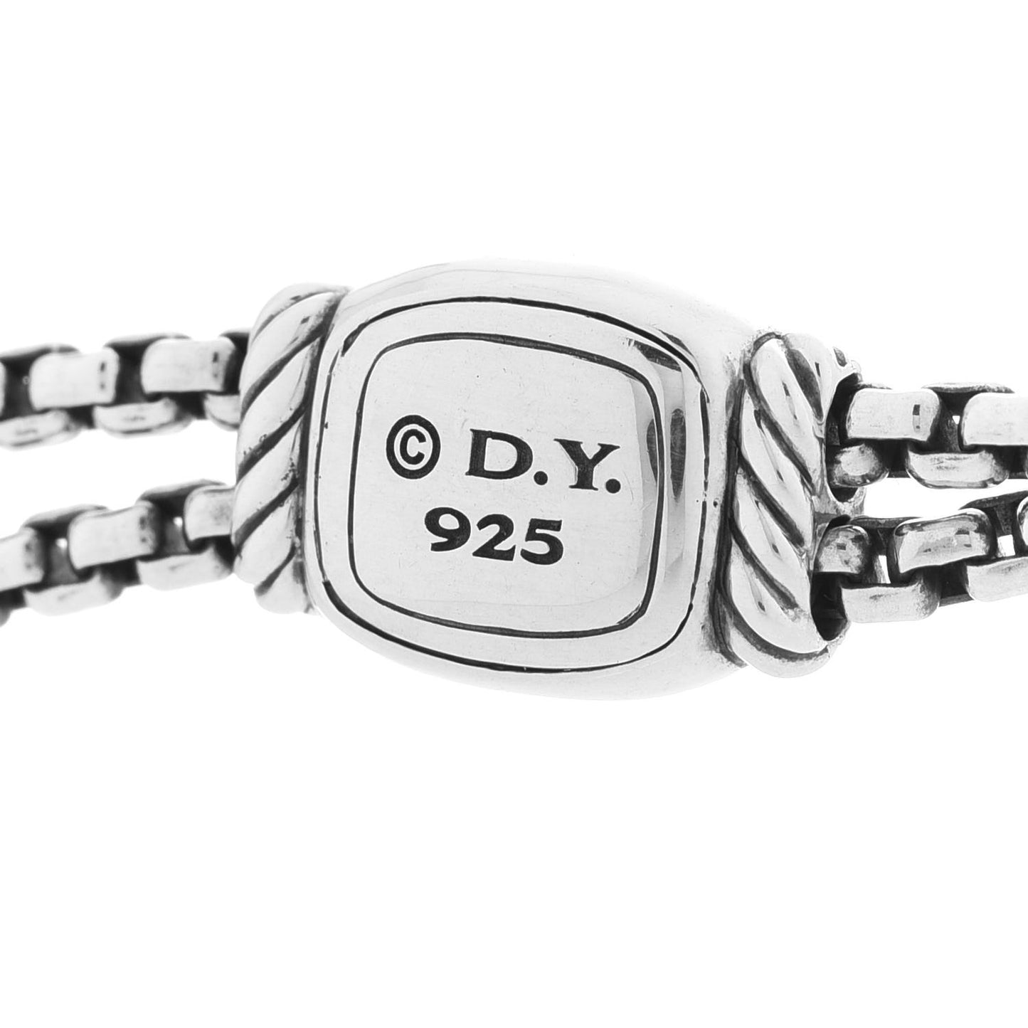 Sterling Silver Diamond Large Stax Pendant Necklace