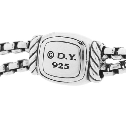 David Yurman Sterling Silver Diamond Large Stax Pendant Necklace 5 of 6