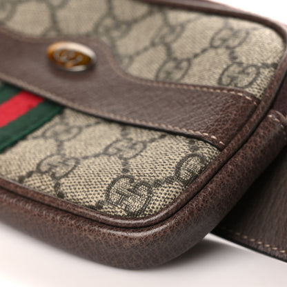 Gucci GG Supreme Monogram Ophidia Belted iPhone Case 95 38 Dark Brown 8 of 9