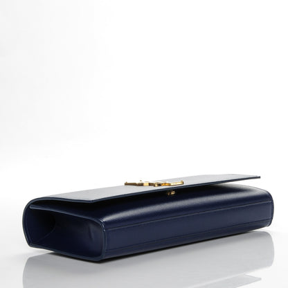 Saint Laurent Grain De Poudre Classic Kate Clutch Navy 4 of 6