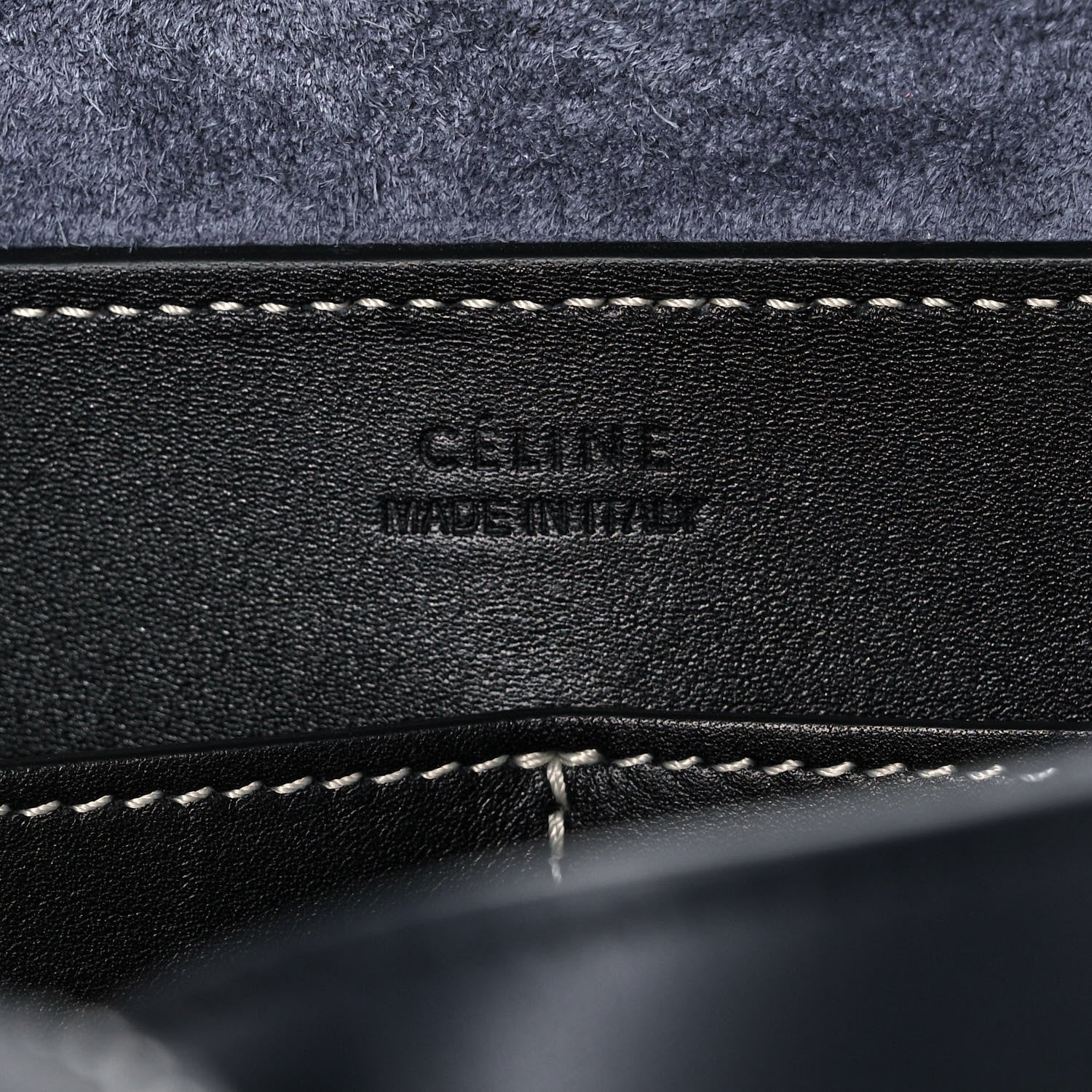 Celine Lambskin Small Soft Cube Satchel Navy 6 of 13