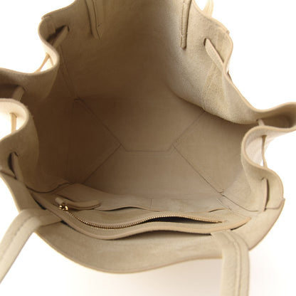 Celine Soft Grained Calfskin Small Belt Cabas Phantom Chalk 5 of 9