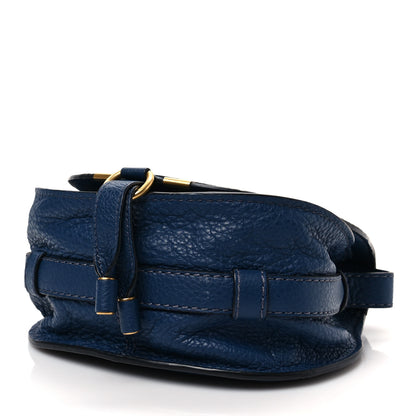 Chloe Calfskin Mini Marcie Round Crossbody Bag Royal Navy 4 of 7