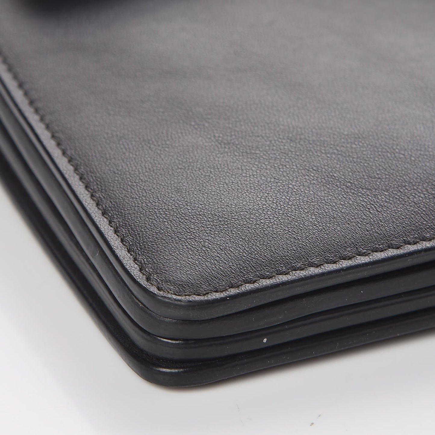 Suede Calfskin Medium Faye Shoulder Bag Carbon Grey