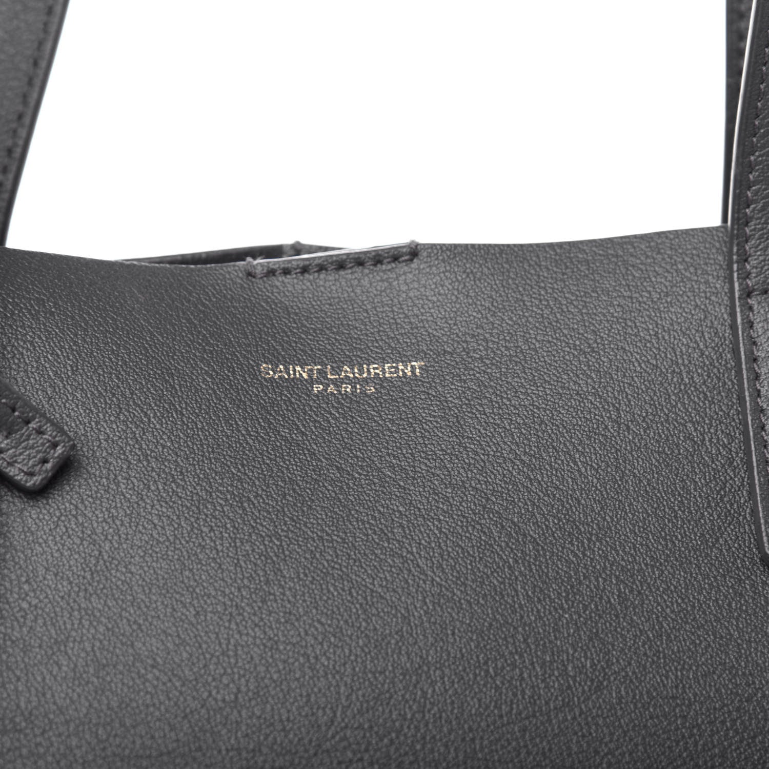 Saint Laurent Calfskin Large Shopping Tote Dark Grey 11 of 11