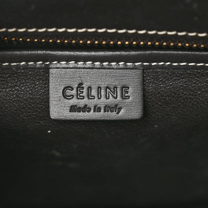 Celine Smooth Calfskin Suede Nano Tri-Color Luggage Chestnut 7 of 9
