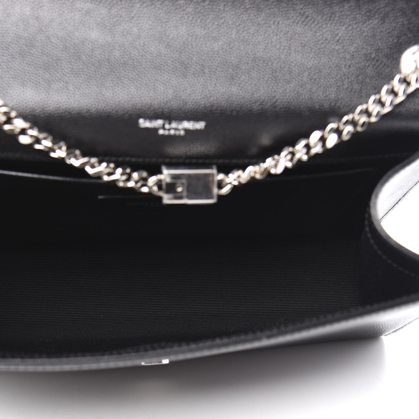 Grain De Poudre Medium Classic Monogram Kate Satchel Black