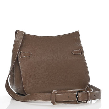 Hermes Taurillon Clemence Jypsiere 28 Etoupe 3 of 7