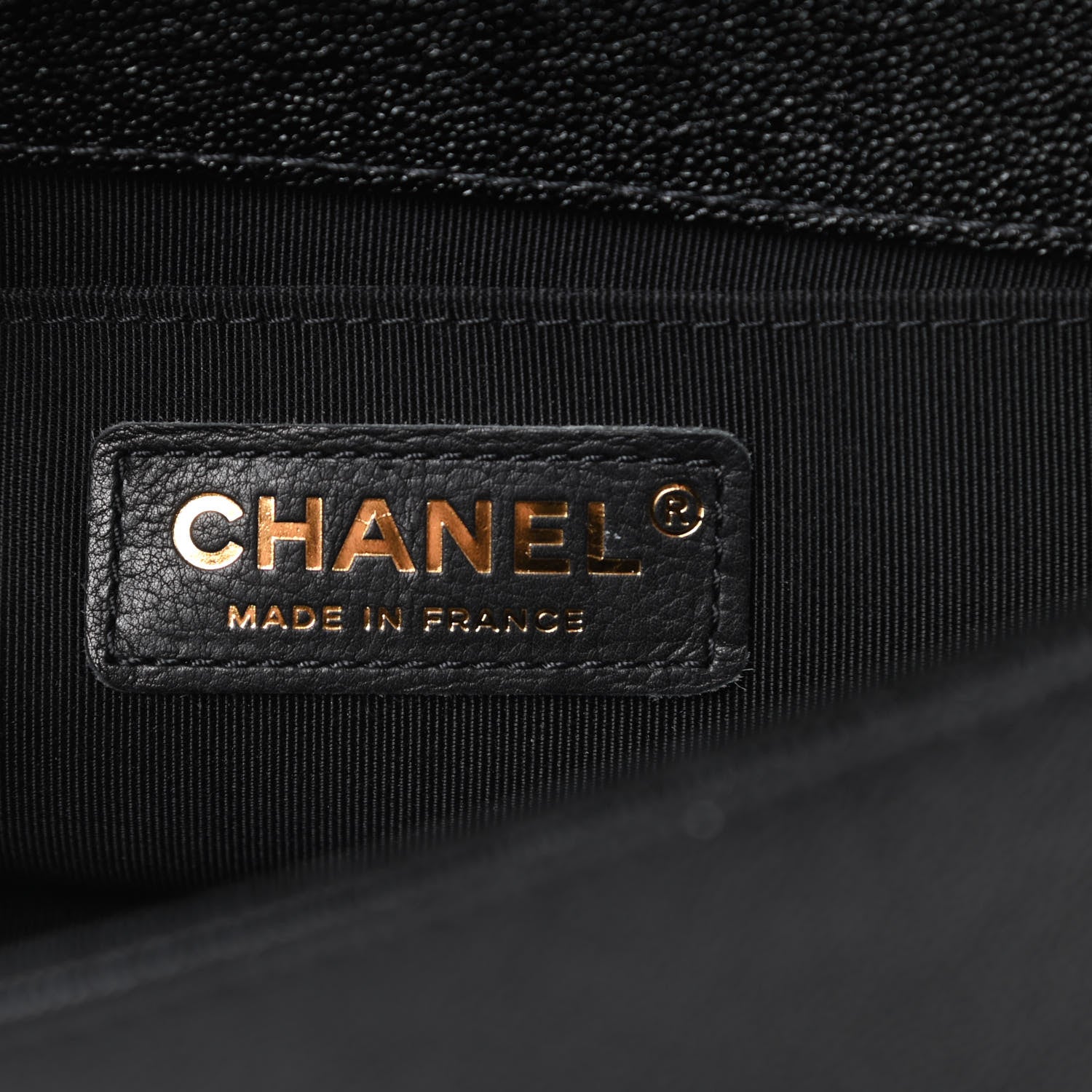 Chanel Caviar Chevron Quilted Small Boy Flap Black 6 of 10