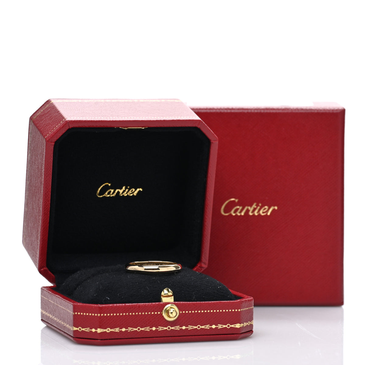 Cartier 18K Yellow Gold 3.5mm 1895 Wedding Band Ring 62 10 3 of 5