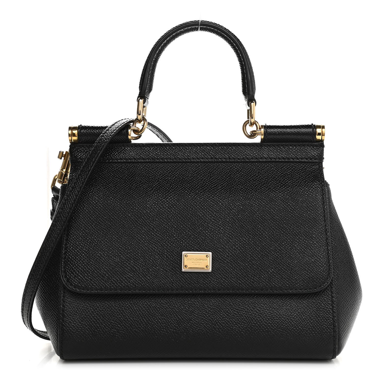Dolce & Gabbana Dauphine Small Miss Sicily Satchel Black 1 of 11