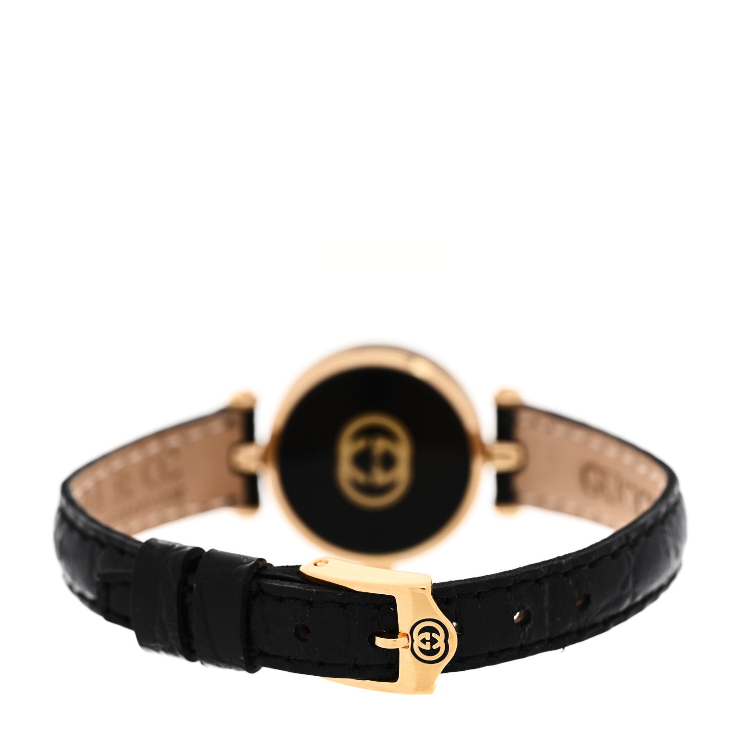 Gucci Stainless Steel Alligator 22mm Quartz Watch Black 3 of 5
