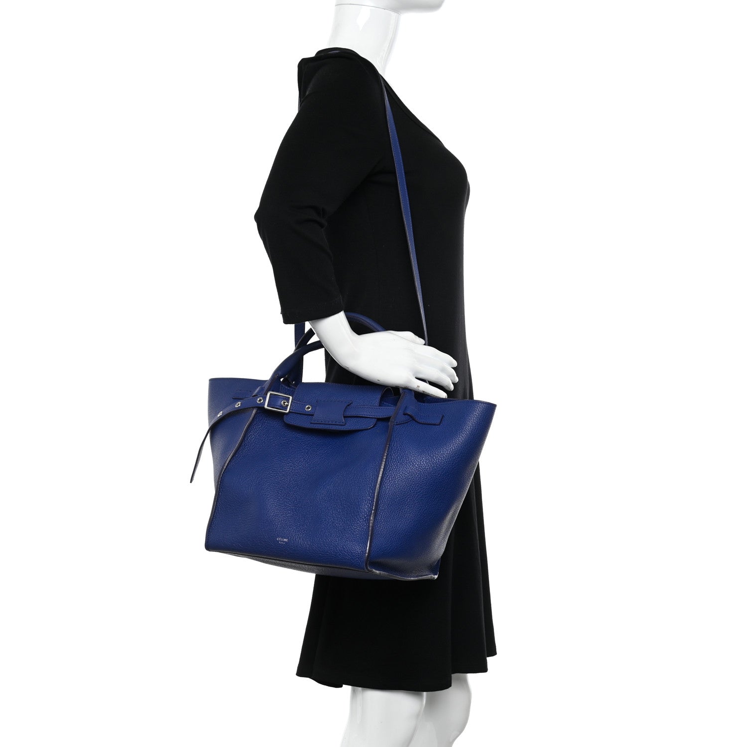 Celine Supple Grained Calfskin Small Big Bag Cobalt 2 of 13