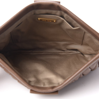 Miu Miu Nappa Matelasse Clutch Brown 5 of 11