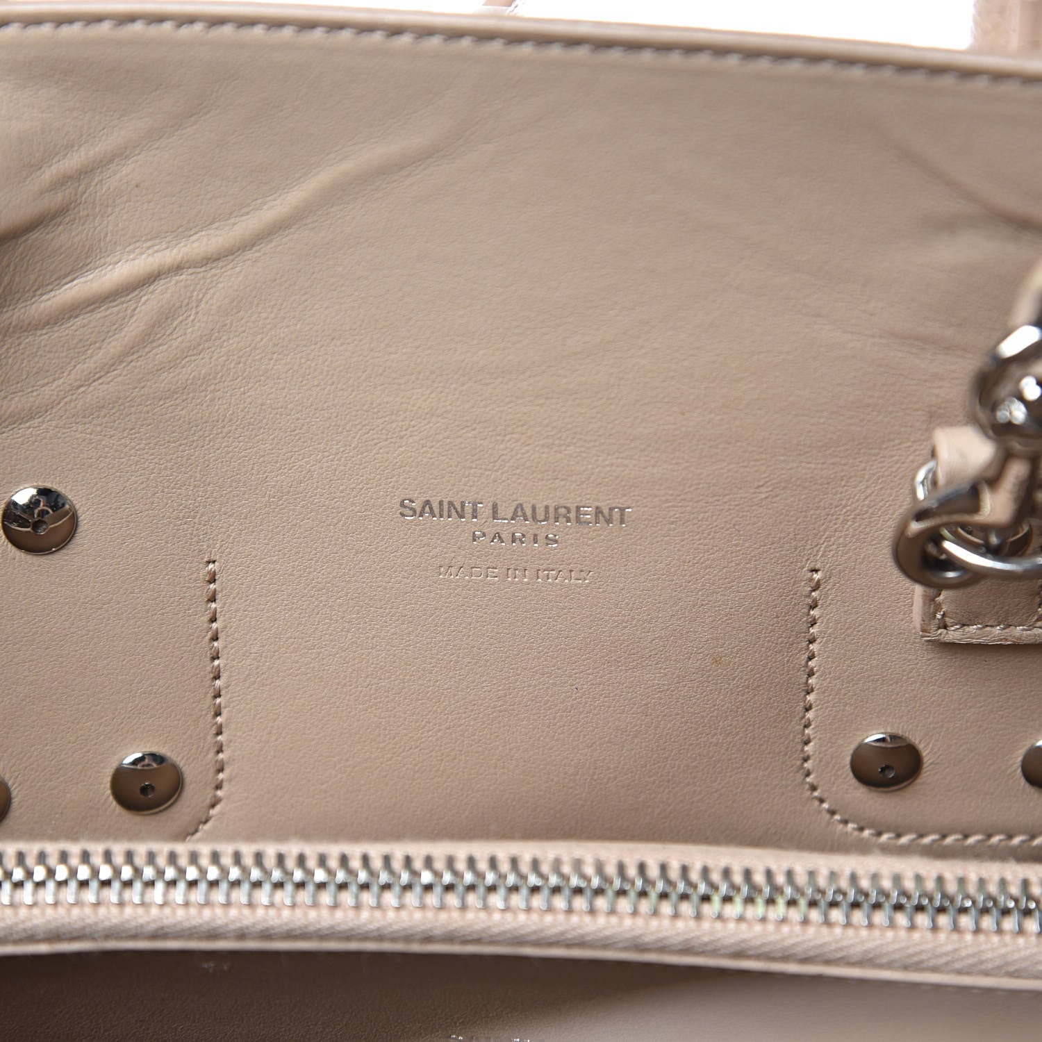 Saint Laurent Grained Calfskin Small Sac De Jour Dark Beige 5 of 13