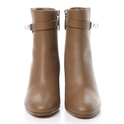 Hermes Calfskin Saint Germain Ankle Boots 37 Brun Fume 2 of 8