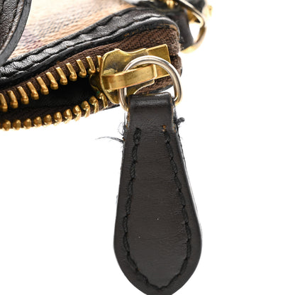 Burberry Haymarket Check Small Peyton Crossbody Clutch Bag Chocolate 12 of 17