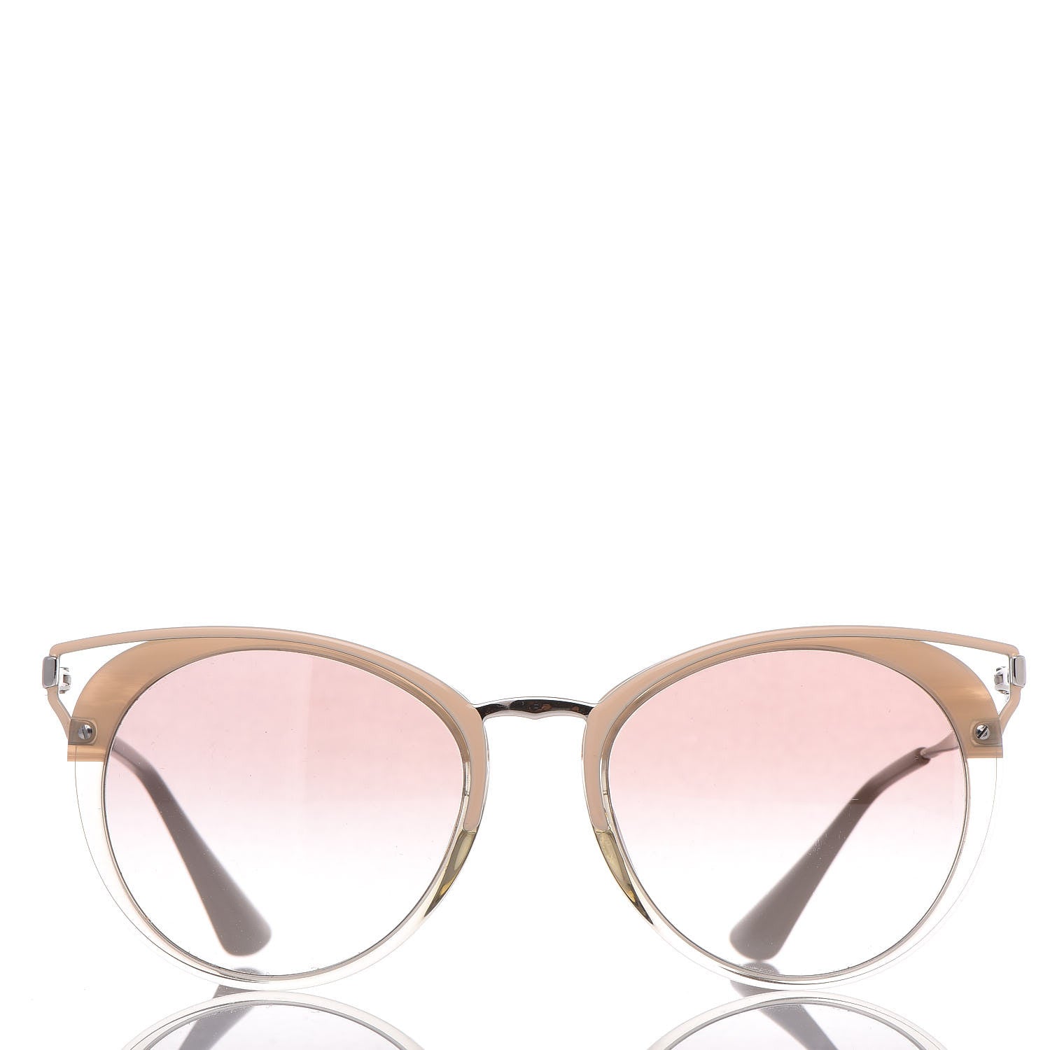 Prada Horn Metal Cinema Sunglasses SPR66T Cocoa 3 of 7