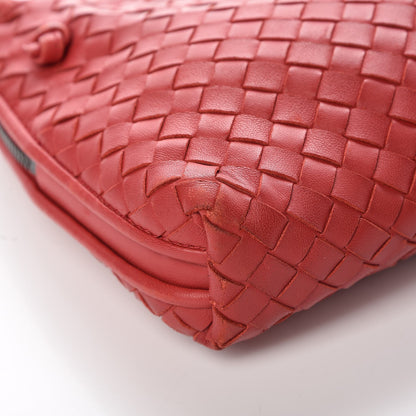 Bottega Veneta Nappa Intrecciato Nodini Crossbody Messenger Red 26 of 29