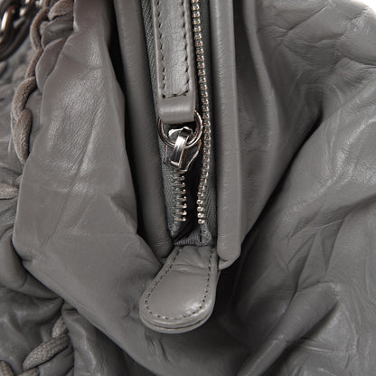 Chanel Calfskin Ultra Stitch Bowler Grey 7 of 10