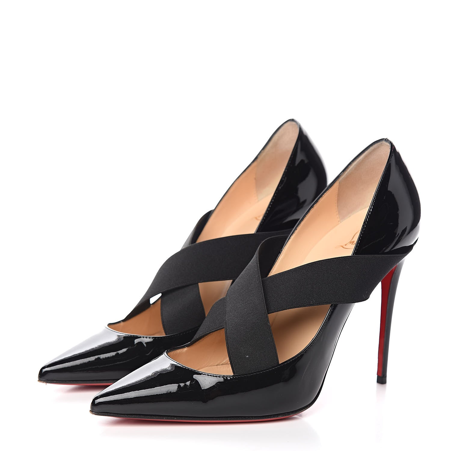 Christian Louboutin Patent Sharpstagram 100 Pumps 38.5 Black 3 of 10