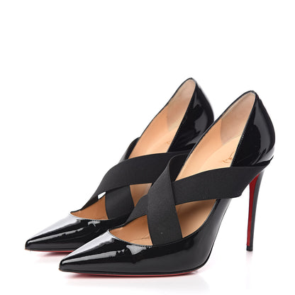Christian Louboutin Patent Sharpstagram 100 Pumps 38.5 Black 3 of 10
