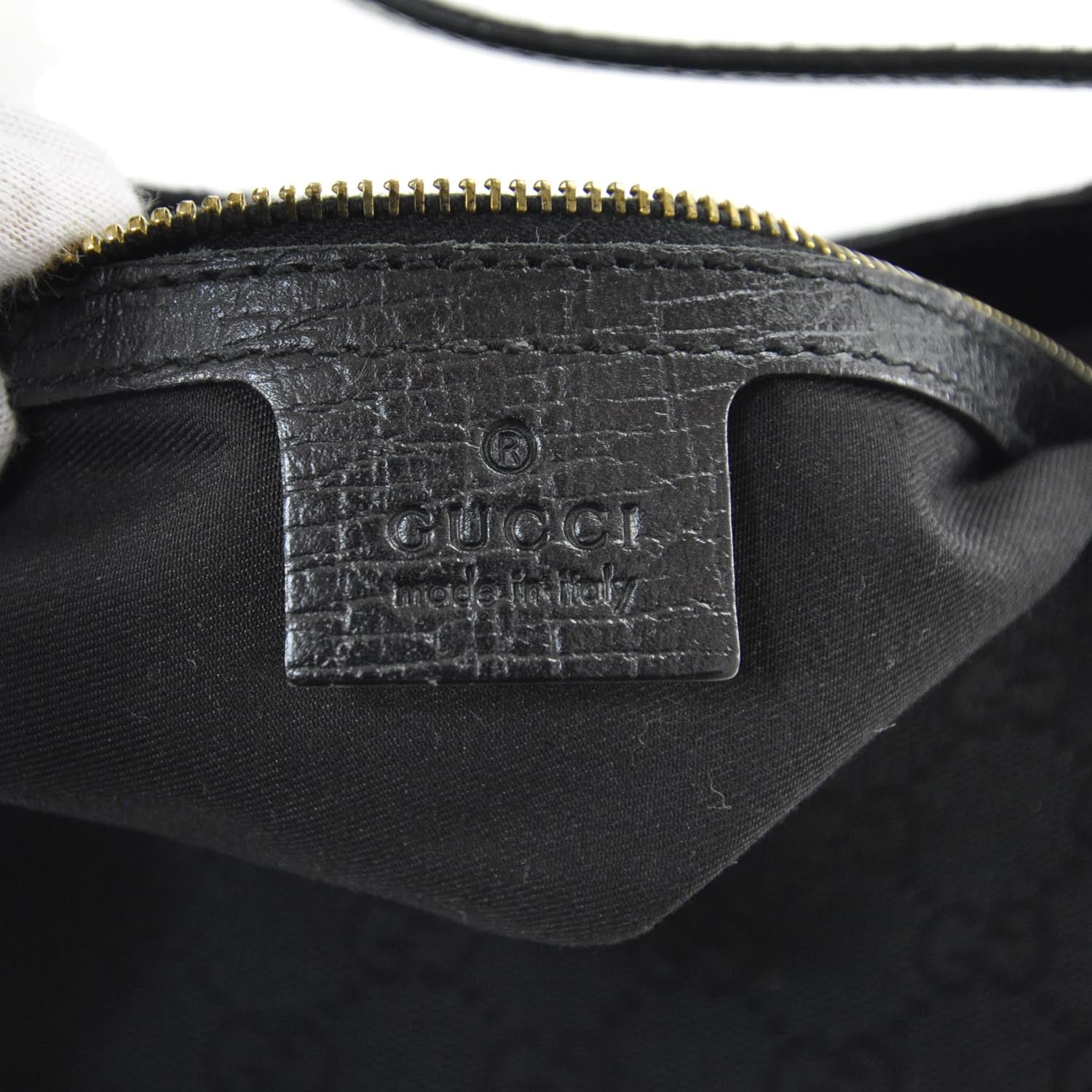 Gucci Monogram Web Hasler Hobo Black 7 of 9