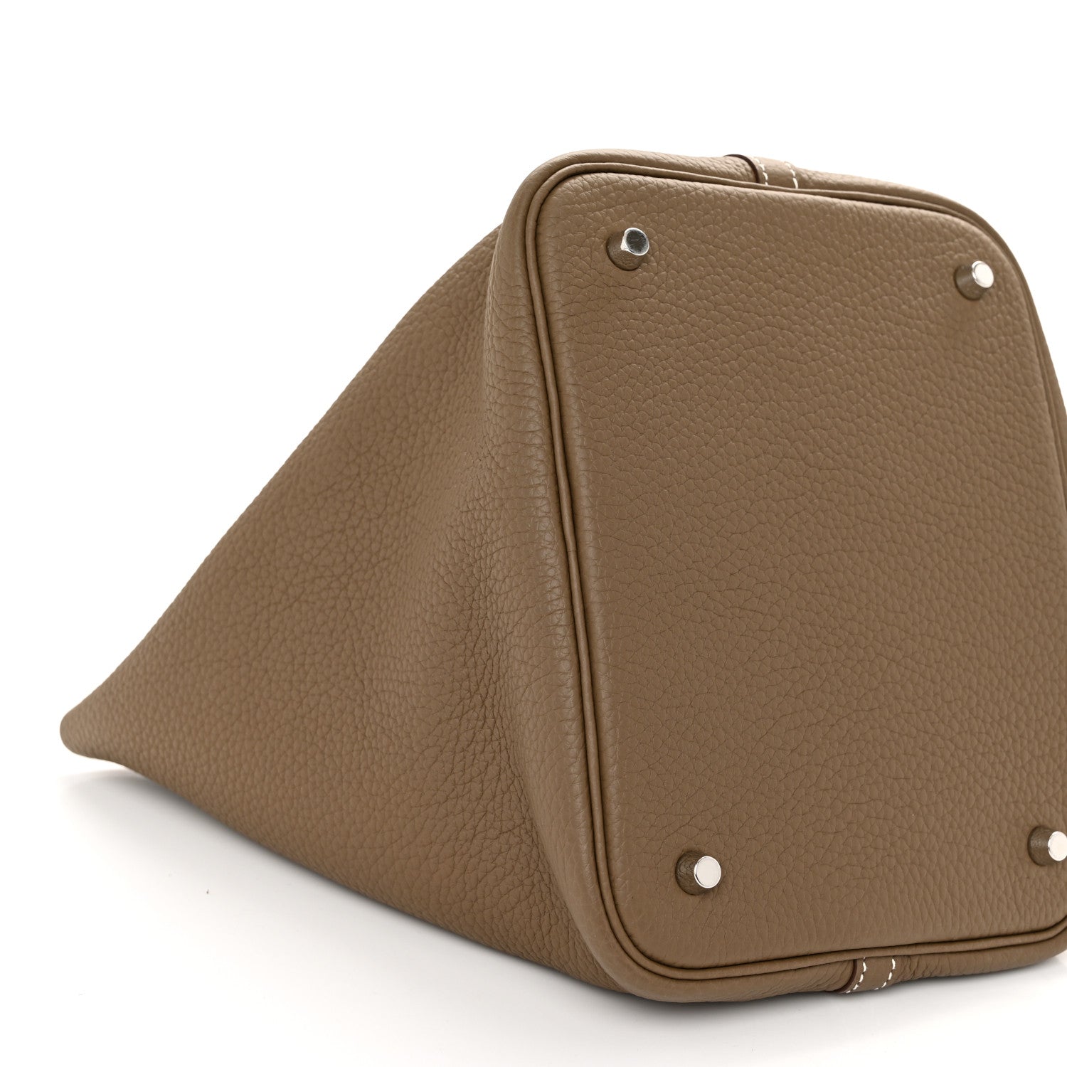 Hermes Taurillon Clemence Picotin Lock 22 MM Etoupe 9 of 10