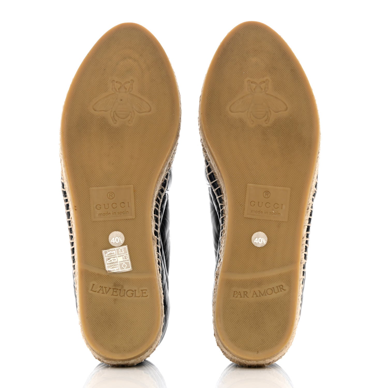 Gucci Nappa Matelasse GG Marmont Espadrilles 40.5 Black 5 of 13
