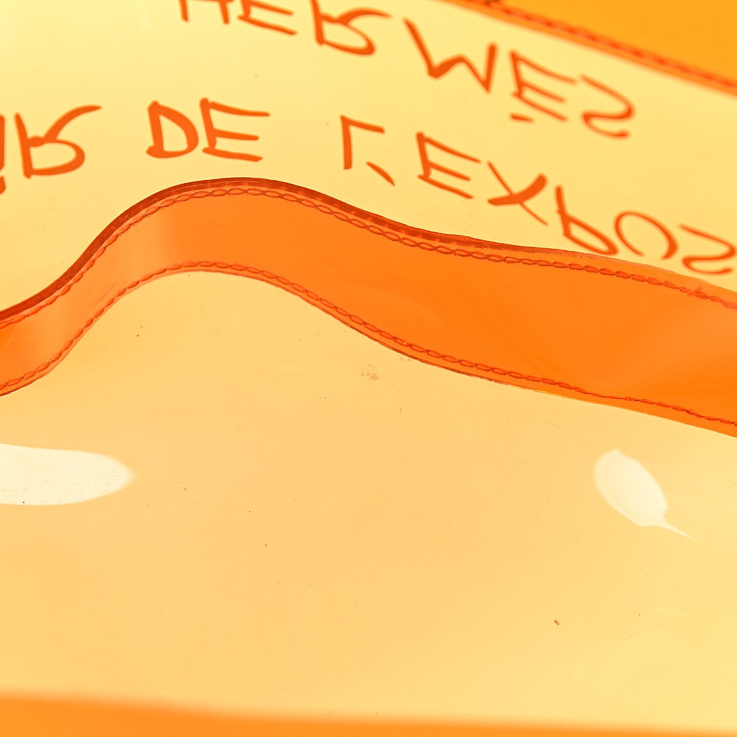 Hermes Vinyl Souvenir De L'Exposition Kelly Orange 7 of 11
