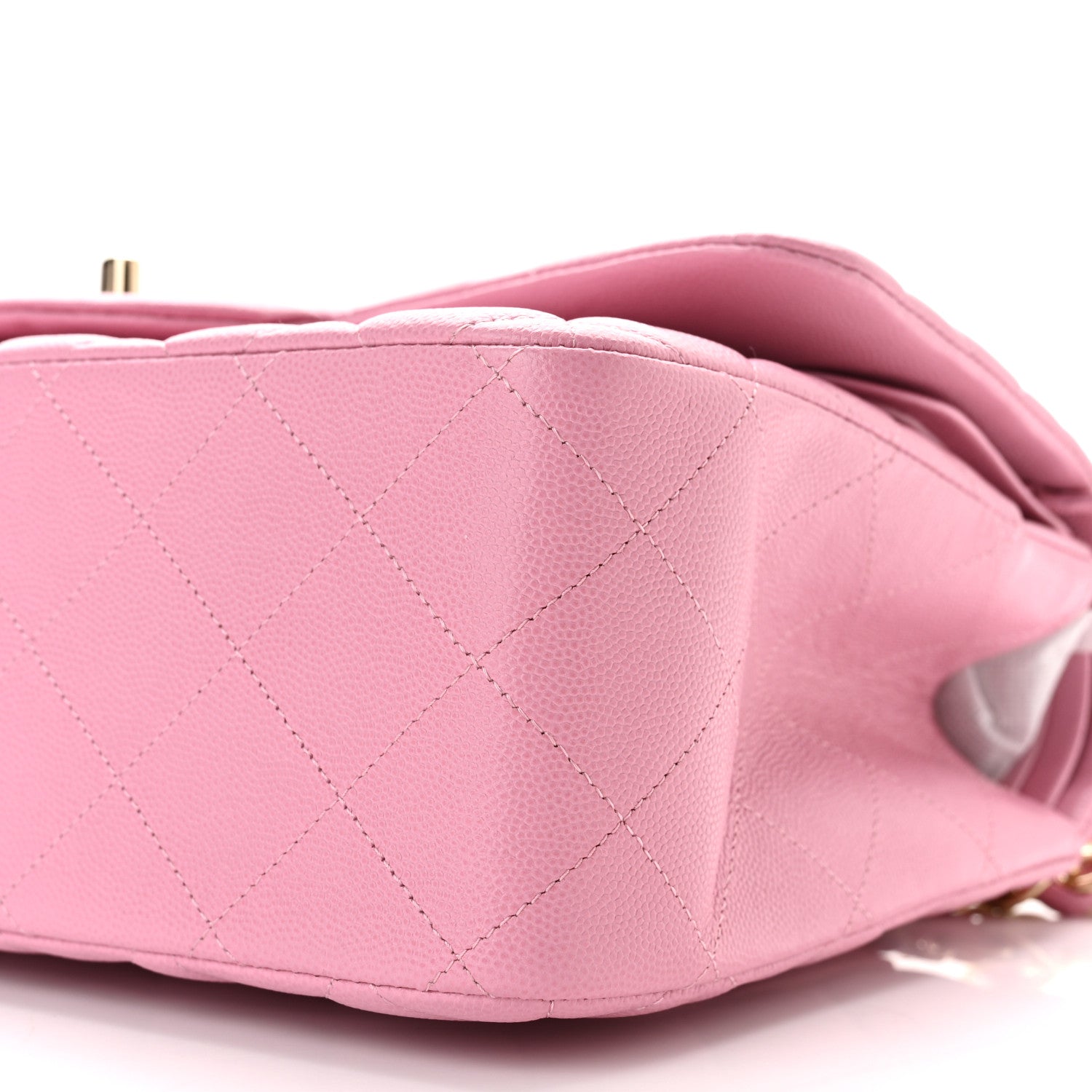 Chanel Caviar Quilted Jumbo Double Flap Pink 10 of 10