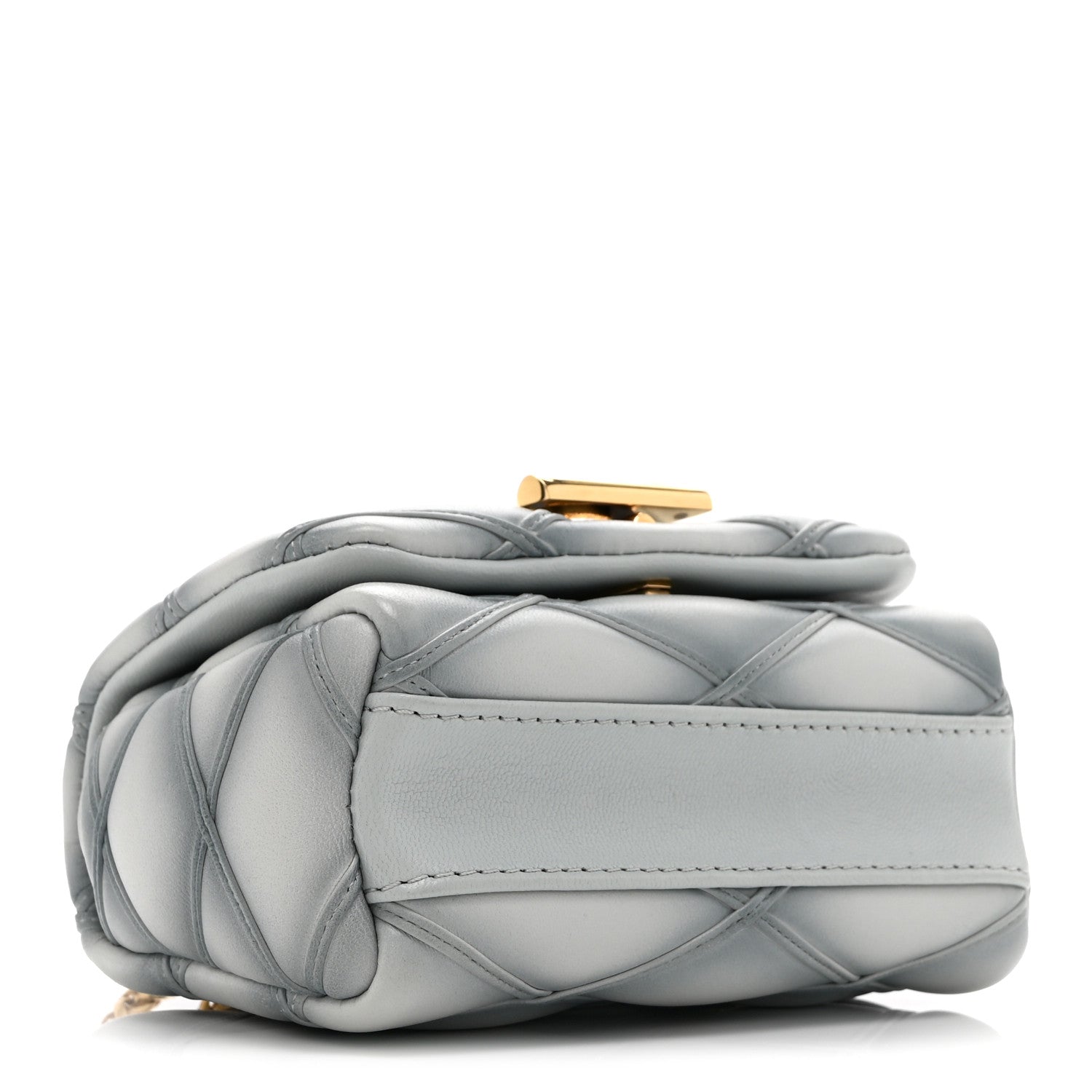 Louis Vuitton Lambskin Malletage Pico GO-14 Ecume Gray 1814781