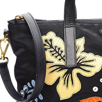 Prada Nylon Tessuto Hawaii Tote Bag Black 9 of 10