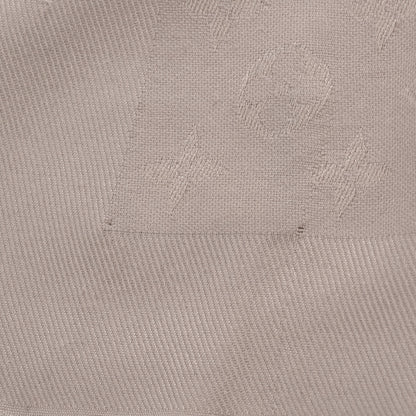 Louis Vuitton Silk Wool Monogram Shawl Greige 5 of 5