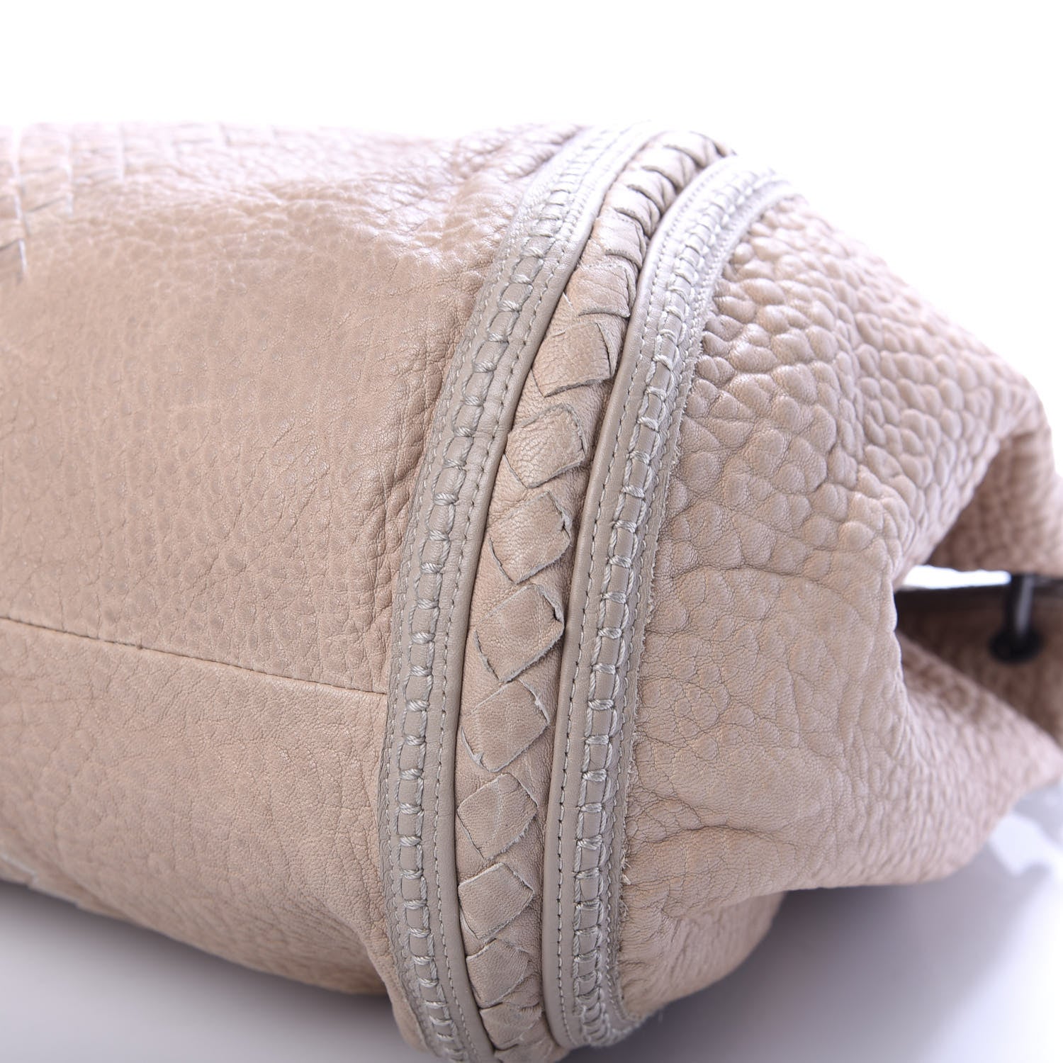 Bottega Veneta Lambskin Intrecciato Punto Mocassino Hobo Cloth 8 of 8