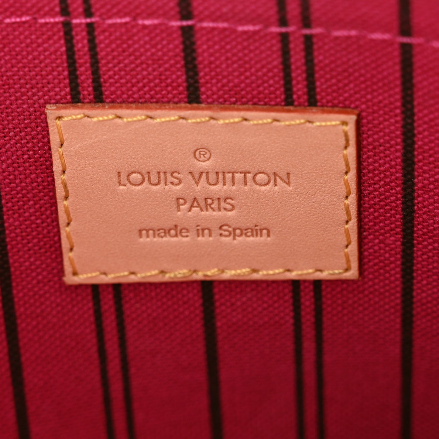 Monogram Neverfull MM GM Pochette Cherry