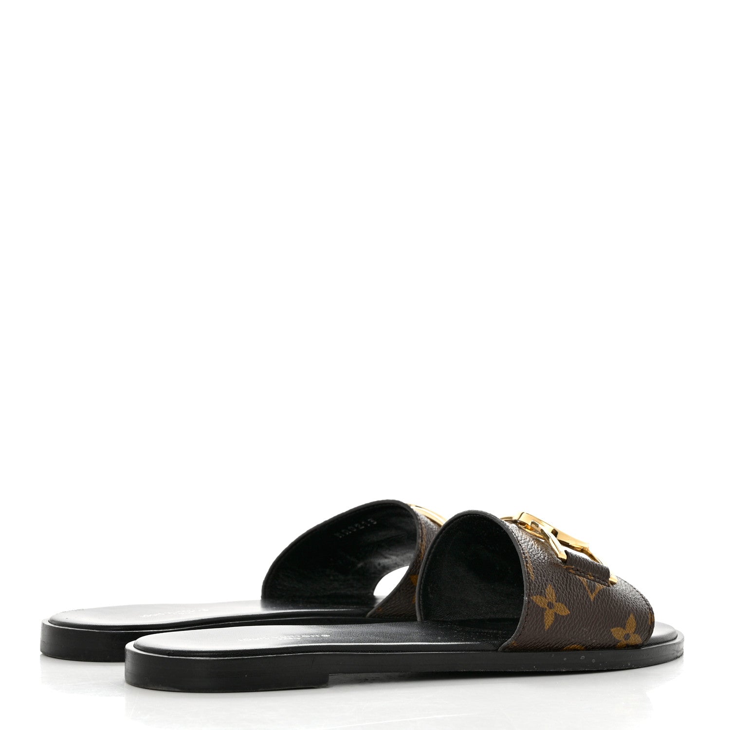 Louis Vuitton Monogram Lock It Flat Mule 38.5 4 of 9