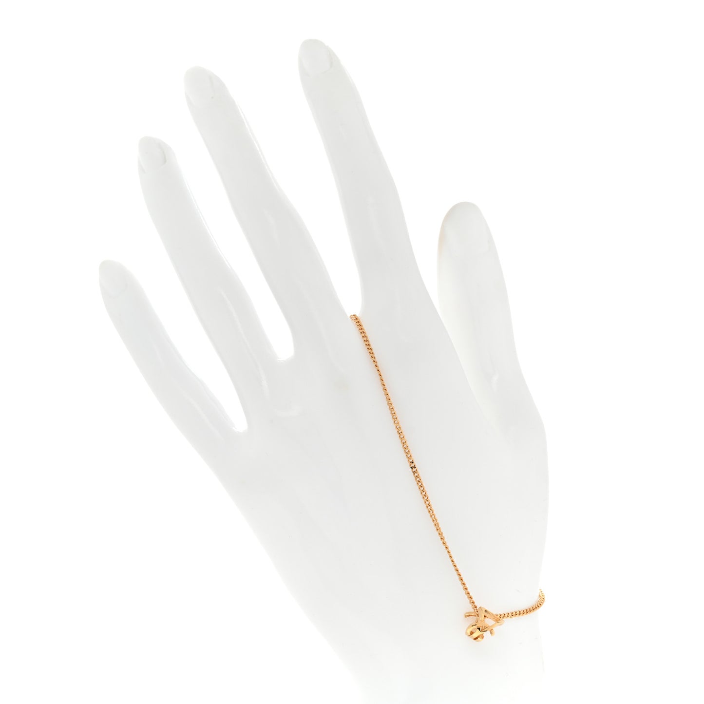 Brass Monogram Twist Bracelet Gold