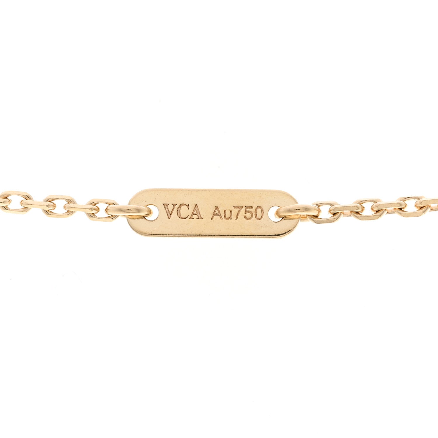 Van Cleef & Arpels 18K Yellow Gold Mother of Pearl Sweet Alhambra Butterfly Pendant Necklace 5 of 6