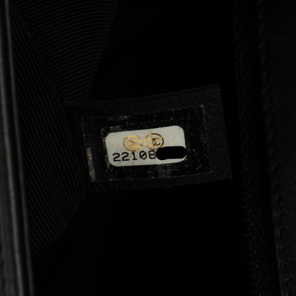 Chanel Calfskin Chevron New Medium Boy Flap Black 7 of 7
