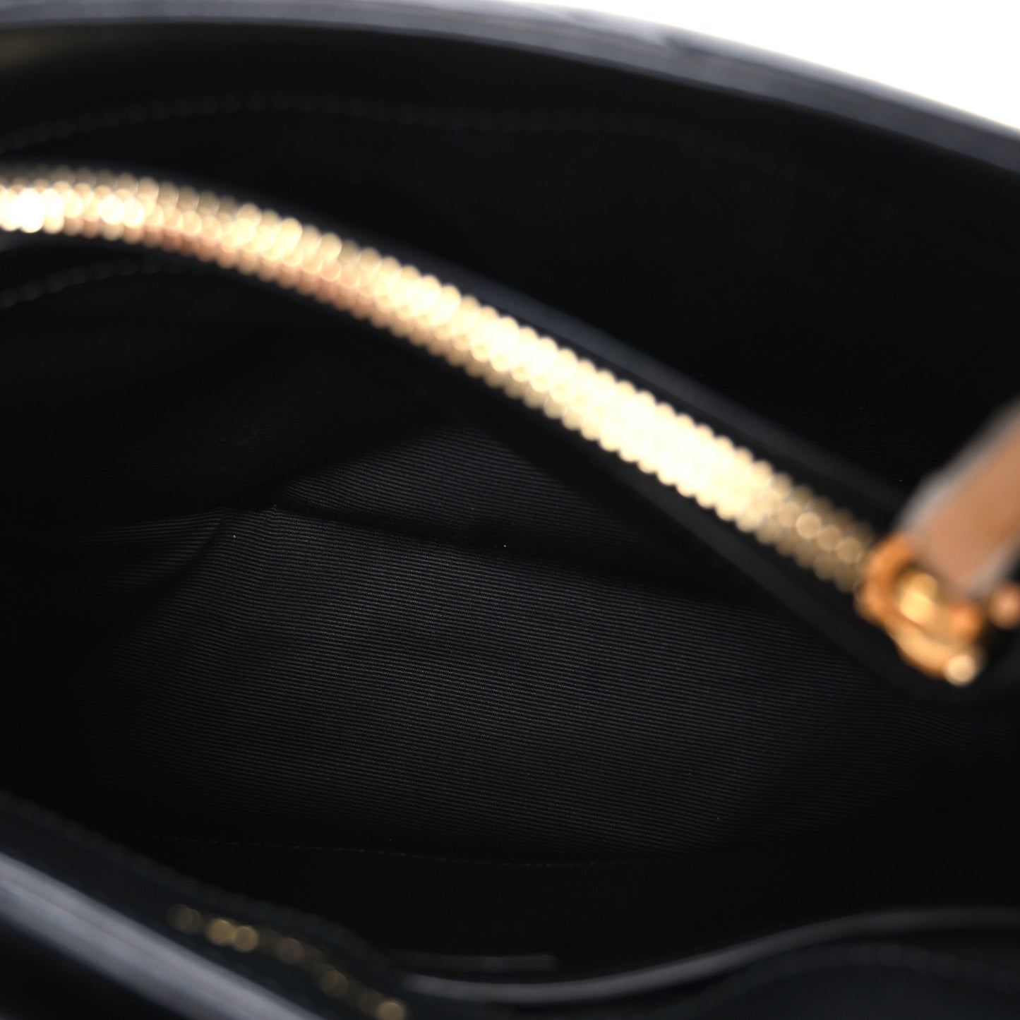 Calfskin Y Quilted Monogram Small Loulou Chain Satchel Black