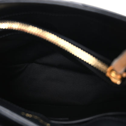 Saint Laurent Calfskin Y Quilted Monogram Small Loulou Chain Satchel Black 5 of 10