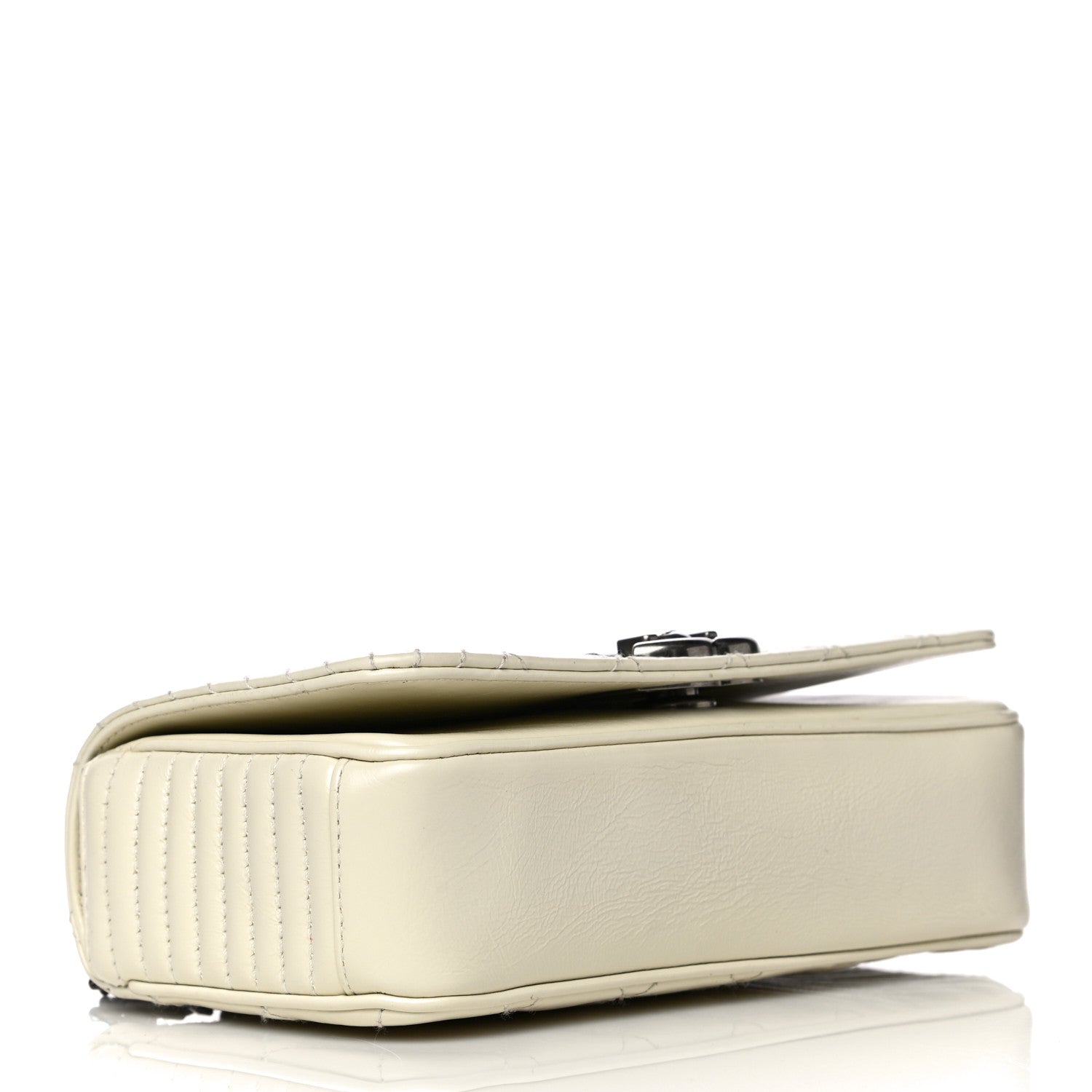 Chanel Glazed Calfskin Quilted Small Coco Boy Flap White 7 of 15