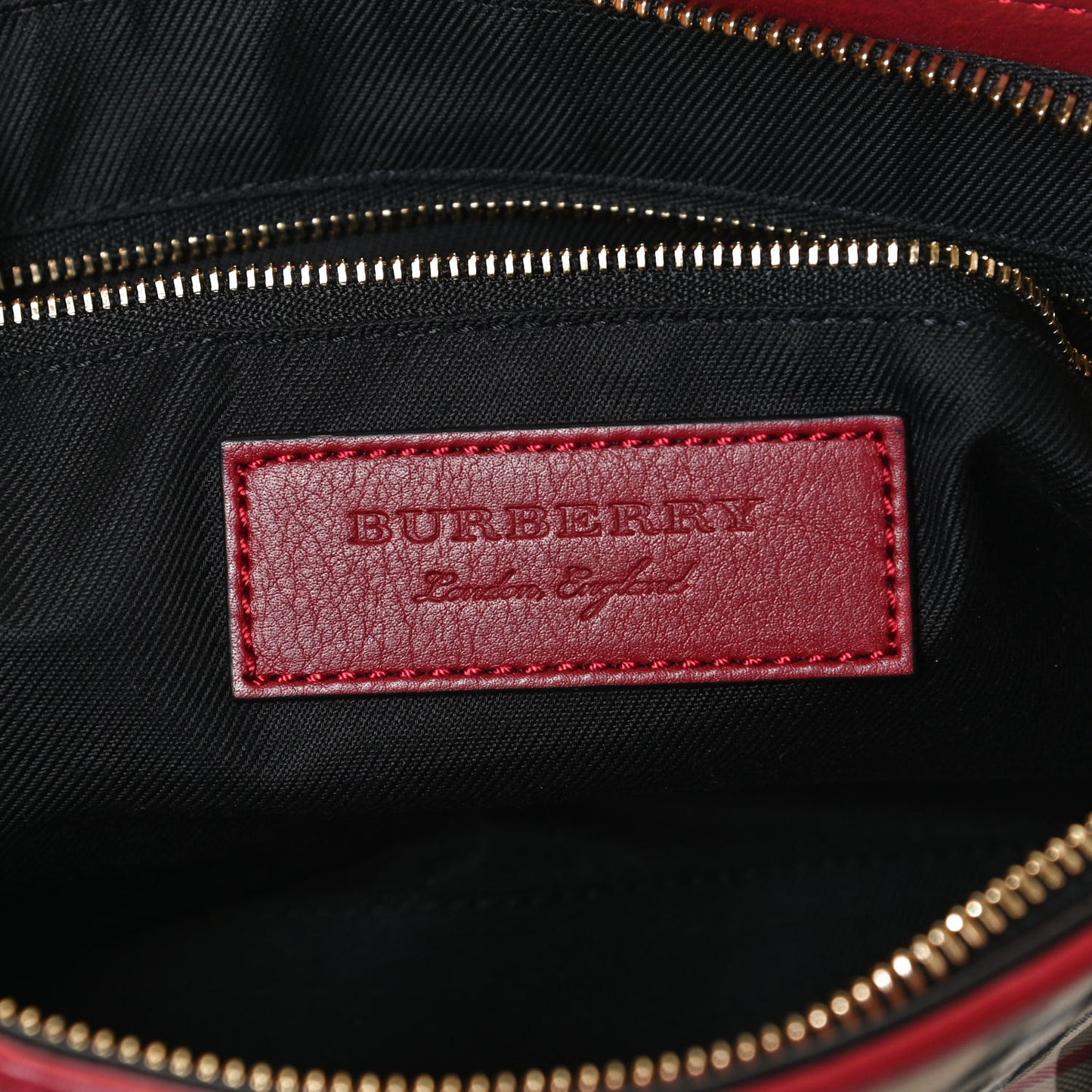 Haymarket Check Small Chichester Crossbody Clutch Red