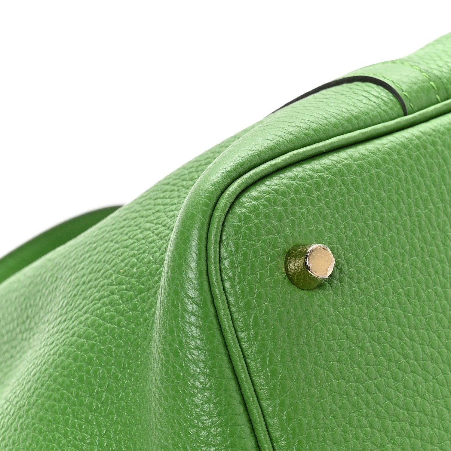 Hermes Taurillon Clemence Picotin Lock 22 MM Vert Yucca 11 of 12