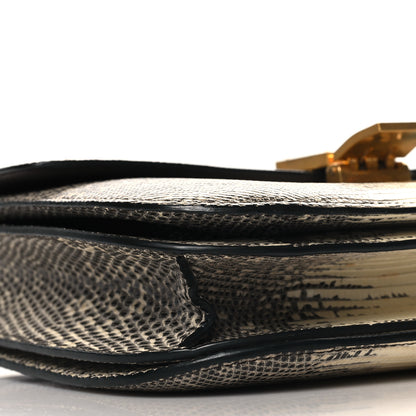 Celine Lizard Medium Classic Box Flap Bag Natural 10 of 12
