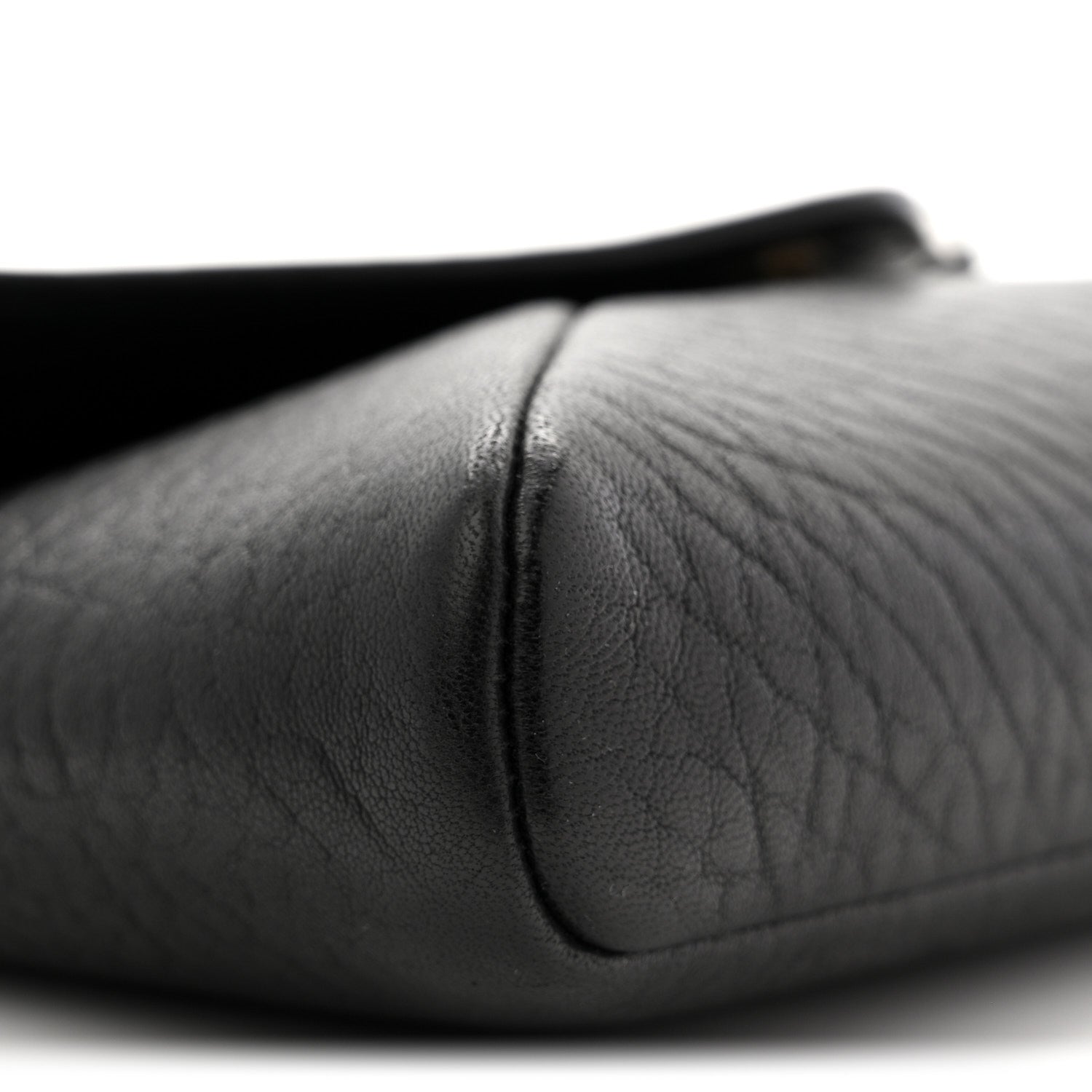 Saint Laurent Supple Lambskin Small Cassandre Chain Pouch Black 9 of 10