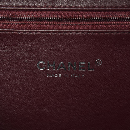 Chanel Metallic Caviar Quilted Large CC Filigree Vanity Case Silver 6 of 8